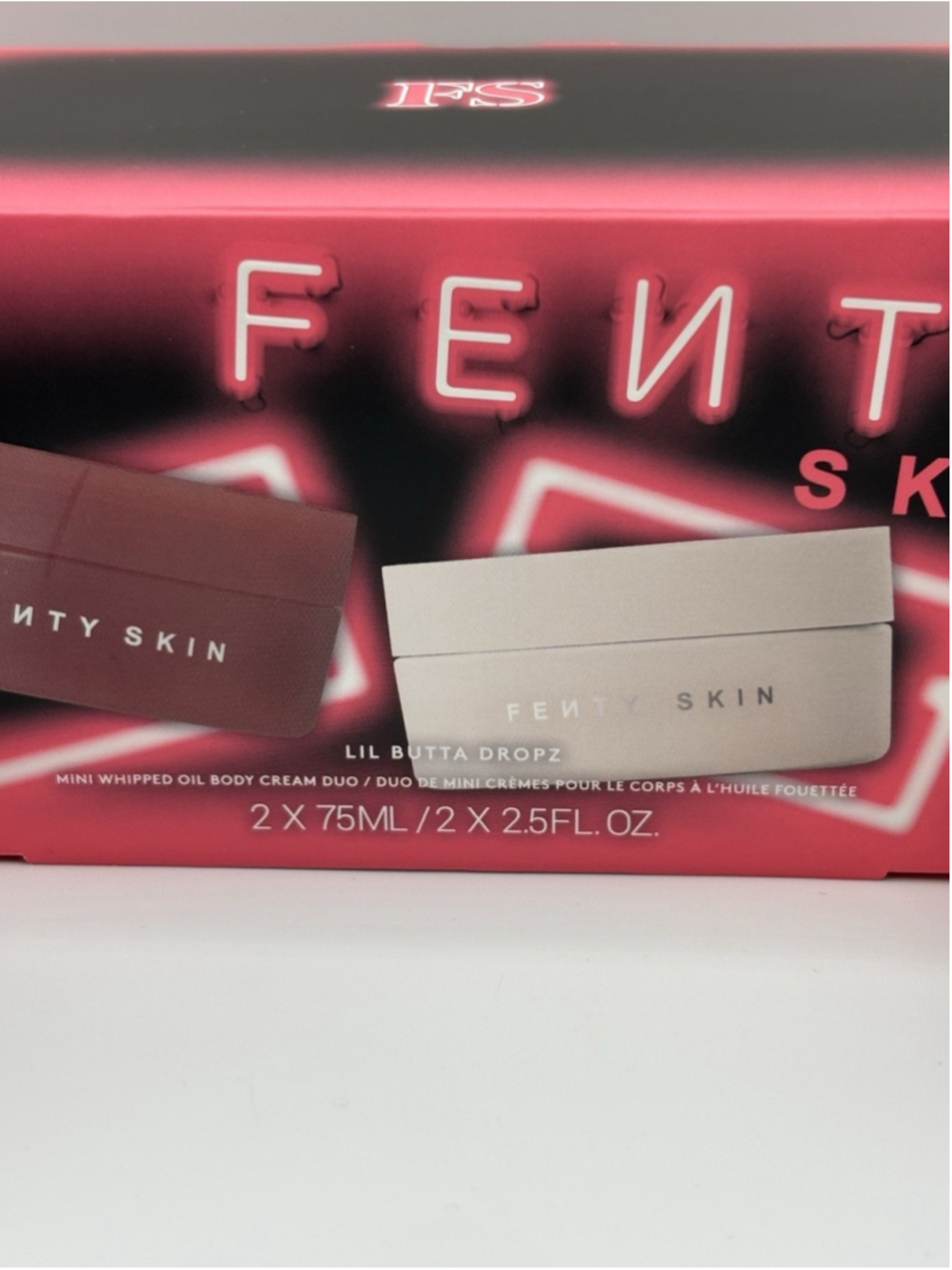 Fenty Skin Lil Butta Dropz Mini Whipped Oil Body Cream Duo Set New 2 x 75ml - Picture 3 of 8